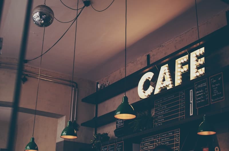 منوی دیجیتال کافه برای نوشیدنی و دسر