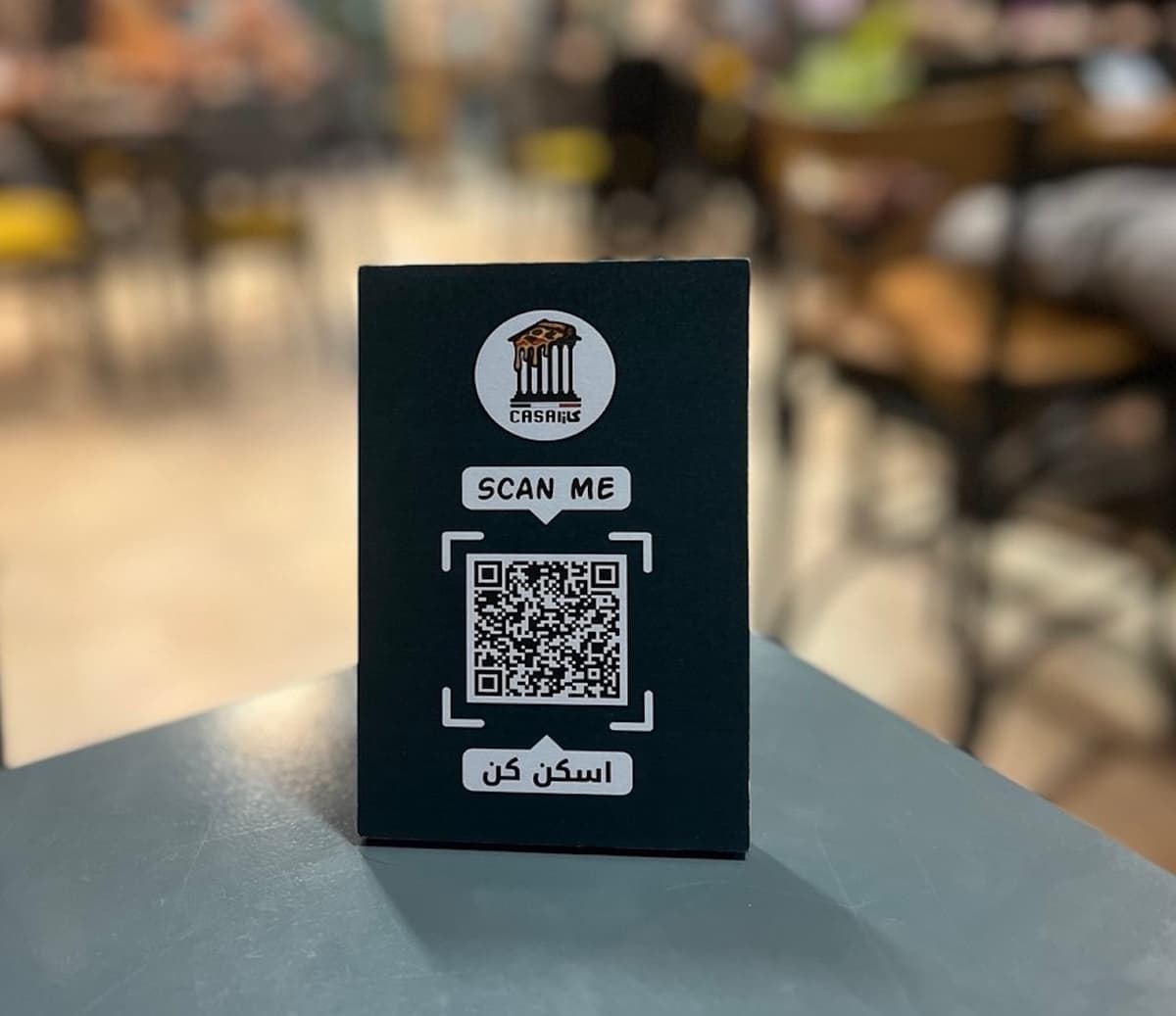 استند QR منوی دیجیتال کازا